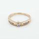 Зображення Золота каблучка з фіанітами k111859 Діамант, 18 размер