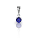 Золотая подвеска с бриллиантом и сапфиром "Barbara", 1Кр57-0,04-1/3; 1Сапфір-0,55-3/ІІ, Синий