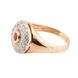 Фото Золотое кольцо с рубином и бриллиантами 11023diarb