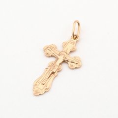 Золотой крестик с распятием kp13101