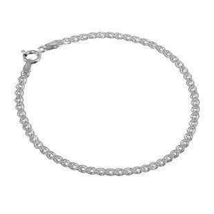 Серебряный браслет цепочка на руку 813Р 0/18 18 см