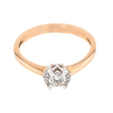 Золотое кольцо с бриллиантами RO07193, уточнюйте