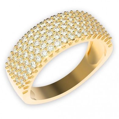Золотое кольцо "Crystal stardust", 17.5, 4.19, Белый