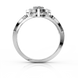 Золотое кольцо с бриллиантами "Judyt", уточнюйте, 8Кр57-0.10-4/4; 1Кр57-0.22-4/4, Белый