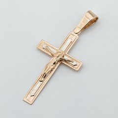 Золотой крестик с распятием p13964