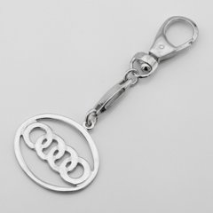 Фото Срібний брелок Audi (Ауді)