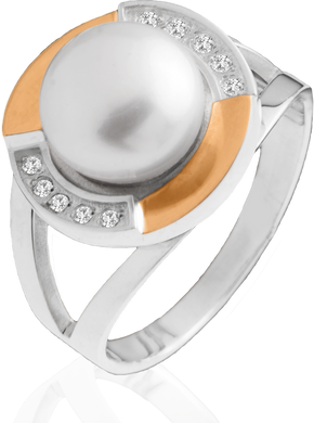 Серебряный набор серьги и кольцо "Luiza"