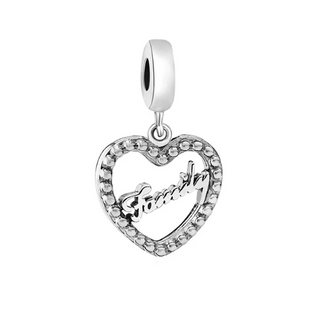 Серебряная бусина "Семья"