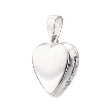 Срібний кулон "Сердечко" для фотографій