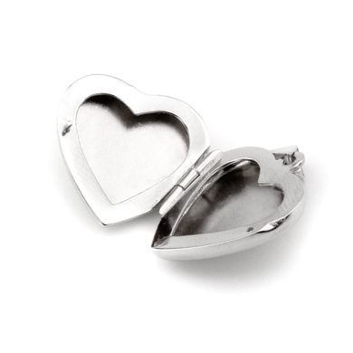 Срібний кулон "Сердечко" для фотографій