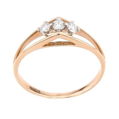 Золотое кольцо с бриллиантами RO02078, уточнюйте