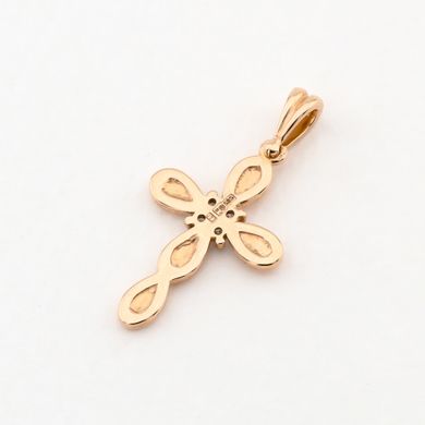 Золотой крестик с бриллиантами РА00141