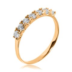 Золотое кольцо "Amelia G.Diamond", 16, 1.33, Белый