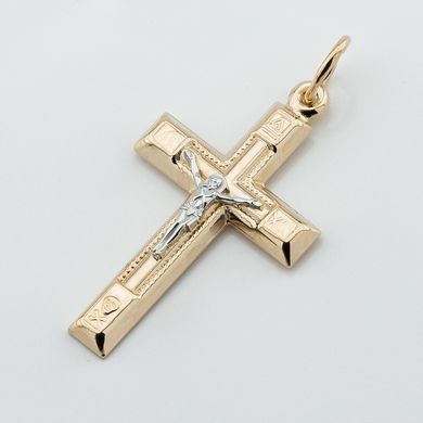 Золотой крестик с распятием p13970
