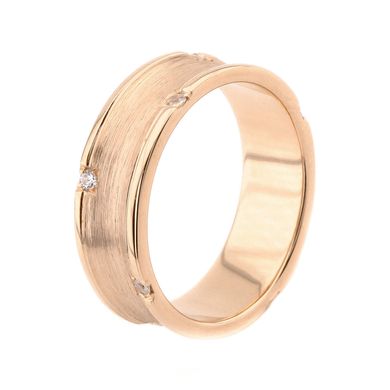 Золотое обручальное кольцо с фианитами 19038-1, уточнюйте