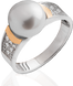Серебряный набор серьги и кольцо "Evet"