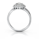 Золотое кольцо с бриллиантами "Pure", уточнюйте, 1Кр57-0,28-3/3; 18Кр57-0,10-3/4, Белый