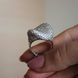 Серебряное кольцо "Malwave Crystal", Белый, 15, Белый