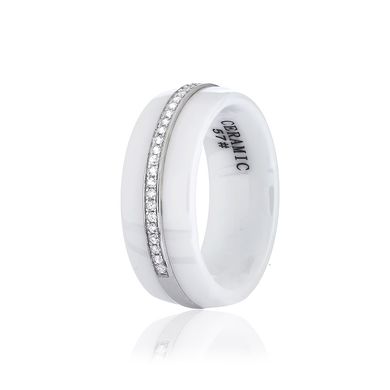 Серебряное кольцо с керамикой КК2ФК1/1003-16,5
