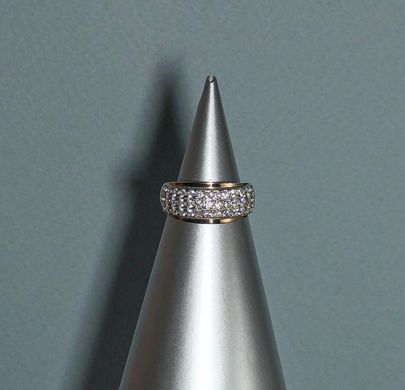 Серебряное женское кольцо "Essen", уточнюйте, Белый