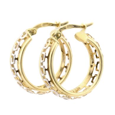 Золотые серьги-кольца C12554