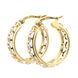 Золотые серьги-кольца C12554