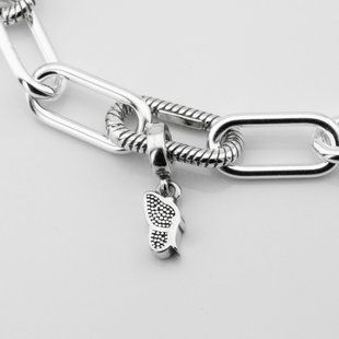 Серебряный шарм Бабочка для звеньевого браслета p13822-3
