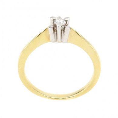 Золотое кольцо с бриллиантом RO05217, уточнюйте