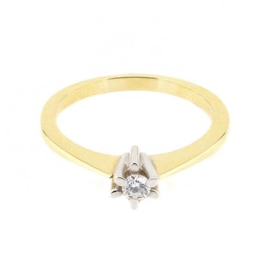 Золотое кольцо с бриллиантом RO05217, уточнюйте