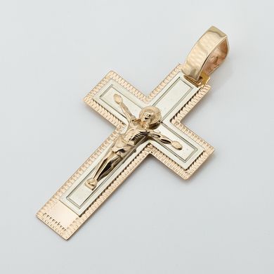 Золотой крестик с распятием p13972