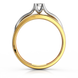 Золотое кольцо с бриллиантом "Victoria", уточнюйте, 1Кр57-0,03-2/5, Белый