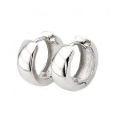 Срібні сережки-кольца (діаметр 1,5 см)