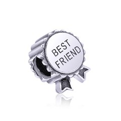 Серебряная бусина "Best friend"