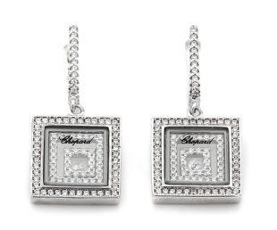 Серебряные серьги с фианитами CC12001