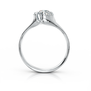 Золотое кольцо с бриллиантами "Serendipity", 17.5, 3.38, 1Кр57-0,26-3/2; 6Кр57-0,04-2/4, Белый