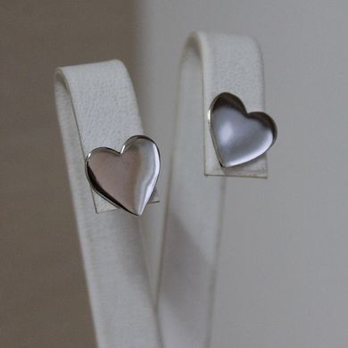 Срібні сережки цвяшки "Heartbreaker"