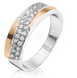 Серебряный набор серьги и кольцо "Silverstone", Белый