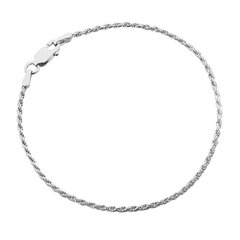 Срібний браслет ланцюжок на руку 802Р 2/18 18 см