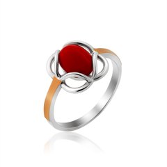 Серебряное женское кольцо "Colombo", уточнюйте, Красный