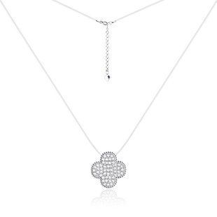 Фото Серебряное колье "Diamonds Clover"