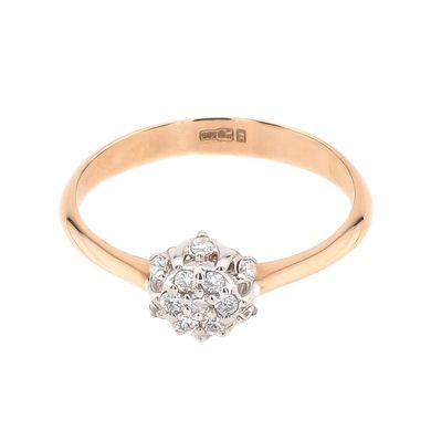 Золотое кольцо с бриллиантами RO07158, уточнюйте