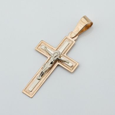 Золотой крестик с распятием p13967