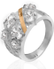 Серебряное женское кольцо "Allegro", уточнюйте, Белый
