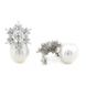Серебряные серьги гвоздики "Snow pearls"