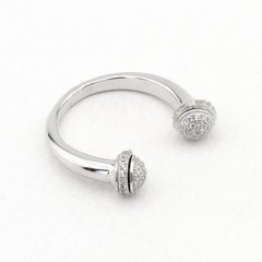 Серебряное кольцо с фианитами K11888, уточнюйте