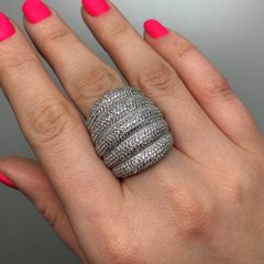 Серебряное кольцо "Kimberley Diamonds", Белый, 15, Белый