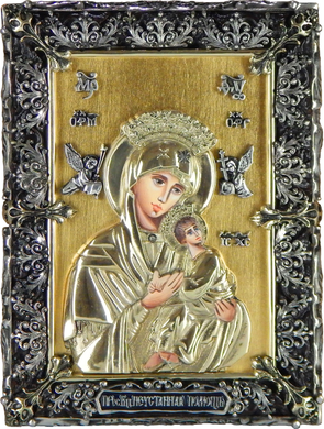 Фото Ікона з сусальним золотом настільна Неустанної Помочі