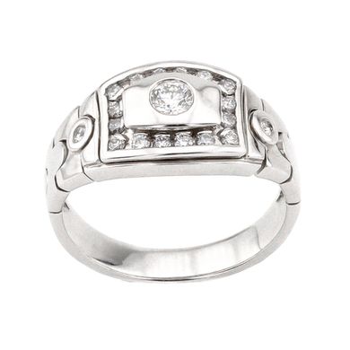 Золотое мужское кольцо с бриллиантами RO04975, уточнюйте