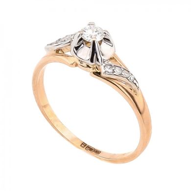 Золотое кольцо с бриллиантами RO03681, уточнюйте