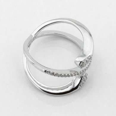 Серебряное кольцо с фианитами K111704, уточнюйте